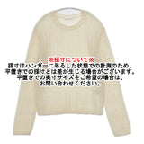 GALERIE VIE 新品 キッドモヘア クルーネックプルオーバー 定価35200円 23-02-34-02314 ウール混 セーター ニット 23AW オフホワイト レディース ギャルリーヴィー【中古】5-1021T△