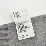 ACNE STUDIOS フリンジウールスカーフ ストール マフラー 大判 オーバーサイズ 定価37400円 CA0102 ストール グレー レディース アクネストゥディオズ【中古】5-0925T◎
