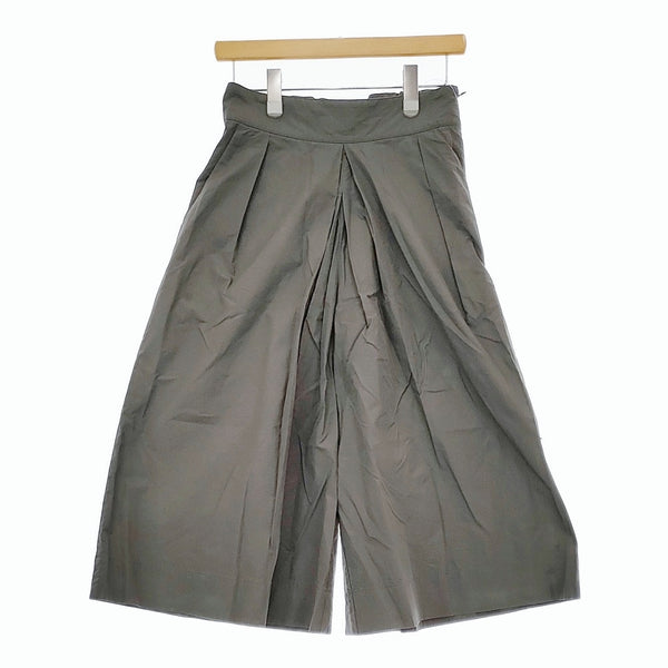 MARGARET HOWELL 578-4144003 WASHED COTTON POPLIN 2 定価34100円 ワイド パンツ 24SS グレー レディース マーガレットハウエル【中古】5-0506M♪