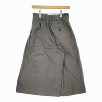 MARGARET HOWELL 578-4144003 WASHED COTTON POPLIN 2 定価34100円 ワイド パンツ 24SS グレー レディース マーガレットハウエル【中古】5-0506M♪