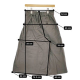 MARGARET HOWELL 578-4144003 WASHED COTTON POPLIN 2 定価34100円 ワイド パンツ 24SS グレー レディース マーガレットハウエル【中古】5-0506M♪