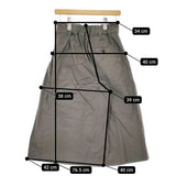 MARGARET HOWELL 578-4144003 WASHED COTTON POPLIN 2 定価34100円 ワイド パンツ 24SS グレー レディース マーガレットハウエル【中古】5-0506M♪
