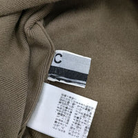 CHAOS サイドスリット F コットン ニットソー 長袖Ｔシャツ カットソー ロンＴ カーキ レディース カオス【中古】5-0407M∞