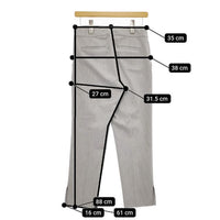 Spick and Span Noble ポリエステルレーヨンパンツ サイドスリット パンツ グレー レディース スピック＆スパン ノーブル【中古】5-0407G∞
