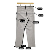 Spick and Span Noble ポリエステルレーヨンパンツ サイドスリット パンツ グレー レディース スピック＆スパン ノーブル【中古】5-0407G∞