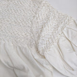 Merlette Orestes Smocked Short sleeve Blouse シャーリングブラウス ブラウス シャツ ホワイト レディース マーレット【中古】5-0608S♪