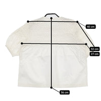 Merlette Orestes Smocked Short sleeve Blouse シャーリングブラウス ブラウス シャツ ホワイト レディース マーレット【中古】5-0608S♪