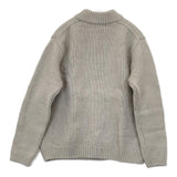evam eva 畦編み wool aze PO E193K158 定価22000円 日本製 ウール セーター ニット グレー レディース エヴァムエヴァ【中古】5-1021T△