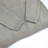 evam eva 畦編み wool aze PO E193K158 定価22000円 日本製 ウール セーター ニット グレー レディース エヴァムエヴァ【中古】5-1021T△