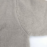 evam eva 畦編み wool aze PO E193K158 定価22000円 日本製 ウール セーター ニット グレー レディース エヴァムエヴァ【中古】5-1021T△