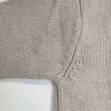 evam eva 畦編み wool aze PO E193K158 定価22000円 日本製 ウール セーター ニット グレー レディース エヴァムエヴァ【中古】5-1021T△