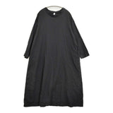 prit ウール綾織ストレッチバックタックフレアマキシワンピース ワンピース ブラック レディース プリット【中古】6-0126T♪