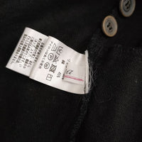 ina aranciato別注 リネンコットンギャバジン後ベルト付き切替 ポケットベスト ベスト ブラック レディース イナ【中古】5-0407M∞
