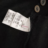 ina aranciato別注 リネンコットンギャバジン後ベルト付き切替 ポケットベスト ベスト ブラック レディース イナ【中古】5-0407M∞