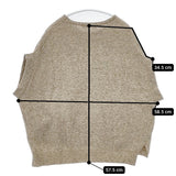 quotidien ラムウール ノースリーブニット サイズF 日本製 ベスト ベージュ レディース コティディアン【中古】5-1111T△