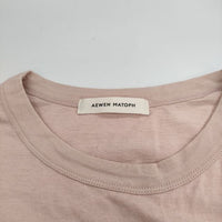 AEWEN MATOPH 8717-222-0008 コットン 半袖Ｔシャツ カットソー ピンク レディース イウエンマトフ【中古】5-0517S∞