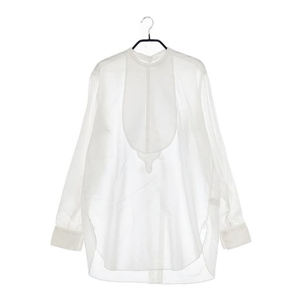 ROKU 6 BEAUTY&YOUTH COTTON DOBBY DYE SHIRT 長袖シャツ ホワイト レディース ロクビューティアンドユース【中古】5-0417M∞