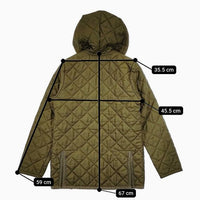 LAVENHAM キルティングジャケット 中綿 コート カーキ レディース ラベンハム【中古】5-0818T∞