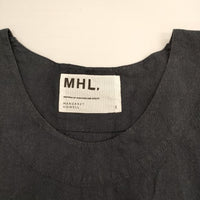 MHL. 半袖 595-157550 リネンコットン プルオーバー ワンピース ネイビー レディース エムエイチエル【中古】5-0517S∞