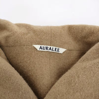 AURALEE FINX HARD TWIST GABARDINE HOODED DOUBLE COAT A22AC03FB 定価98000円 コート 22AW ベージュ レディース オーラリー【中古】5-1008T♪