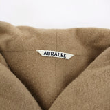 AURALEE FINX HARD TWIST GABARDINE HOODED DOUBLE COAT A22AC03FB 定価98000円 コート 22AW ベージュ レディース オーラリー【中古】5-1008T♪