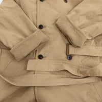 AURALEE FINX HARD TWIST GABARDINE HOODED DOUBLE COAT A22AC03FB 定価98000円 コート 22AW ベージュ レディース オーラリー【中古】5-1008T♪