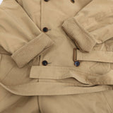 AURALEE FINX HARD TWIST GABARDINE HOODED DOUBLE COAT A22AC03FB 定価98000円 コート 22AW ベージュ レディース オーラリー【中古】5-1008T♪