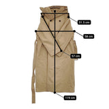AURALEE FINX HARD TWIST GABARDINE HOODED DOUBLE COAT A22AC03FB 定価98000円 コート 22AW ベージュ レディース オーラリー【中古】5-1008T♪