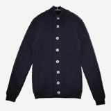 S.N.S HERNING フィッシャーマン ニット バブル編み ウール カーディガン ネイビー レディース エスエヌエスハーニング【中古】5-0818T∞