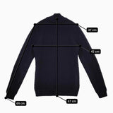 S.N.S HERNING フィッシャーマン ニット バブル編み ウール カーディガン ネイビー レディース エスエヌエスハーニング【中古】5-0818T∞