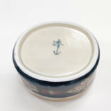 清山窯 フラワーメモリー中 波佐見焼 その他雑貨 ネイビー ゴールド レディース【中古】5-0414G◎