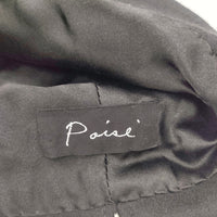 PoisE ポイゼ CAHIER ウール シルク 定価25300円 サイズM ハット ブラック レディース【中古】5-0925T◎