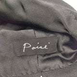 PoisE ポイゼ CAHIER ウール シルク 定価25300円 サイズM ハット ブラック レディース【中古】5-0925T◎