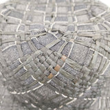 PoisE ポイゼ CROCO ラフィア 定価16000円 サイズS 帽子 ハット ブラック レディース【中古】5-0714M◎