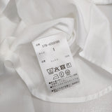 MARGARET HOWELL 578-4253100 サイズ1 コットン 丸襟 ラウンドカラー 長袖シャツ 24AW ホワイト レディース マーガレットハウエル【中古】5-0228M♪
