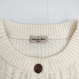 SM2 Samansa Mos2 2600464 ケーブル編みニットベスト ノースリーブ ベスト オフホワイト レディース サマンサモスモス【中古】5-0818T∞