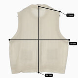 SM2 Samansa Mos2 2600464 ケーブル編みニットベスト ノースリーブ ベスト オフホワイト レディース サマンサモスモス【中古】5-0818T∞