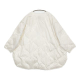 solamonat poche ライナーキルトジャケット ダウンコート 定価24200円 ダウンジャケット ホワイト レディース ソラモナポッシェ【中古】5-1210A♪