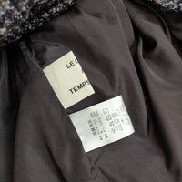 le ciel a temps doux チェック ジャケット ネイビー グレー レディース ルシエルタンドゥース【中古】5-0818T∞
