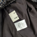 le ciel a temps doux チェック ジャケット ネイビー グレー レディース ルシエルタンドゥース【中古】5-0818T∞