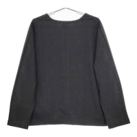 FILUM フィルム スキッパープルオーバー 定価15180円 ウールライク ブラウス シャツ チャコールグレー レディース【中古】5-0417T∞