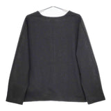 FILUM フィルム スキッパープルオーバー 定価15180円 ウールライク ブラウス シャツ チャコールグレー レディース【中古】5-0417T∞