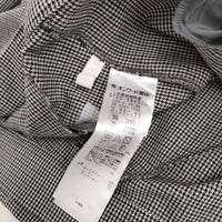 自由区 撥水加工 洗える TRギャバチェック柄テーパードパンツ 50 定価20020円 オンワード樫山 24AW ブラック ホワイト レディース【中古】5-0228M♪