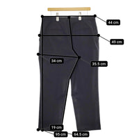 自由区 撥水加工 洗える TRギャバテーパードパンツ 50 定価19030円 オンワード樫山 パンツ 24SS ブラック レディース 自由区【中古】5-0228M♪