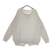 Conges payes/ADIEU TRISTESSE B3994RKW300 シルク混 セーター  ニット グレー レディース コンジェ ペイエ/アデュートリステス【中古】5-0502M△