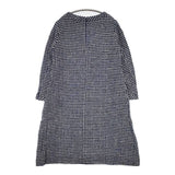 45R/45rpm コットンウール 千鳥格子 ツイード ワンピース ネイビー ホワイト レディース フォーティーファイブアールピーエム【中古】5-1115T∞