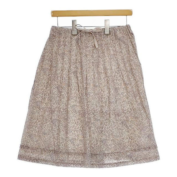 deux c 花柄 コットン スカート ピンク オレンジ レディース ドゥセー【中古】5-0417M∞