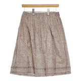 deux c 花柄 コットン スカート ピンク オレンジ レディース ドゥセー【中古】5-0417M∞