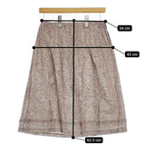 deux c 花柄 コットン スカート ピンク オレンジ レディース ドゥセー【中古】5-0417M∞