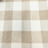 ROYAL GRANT ロイヤルグラント カシミヤ スコットランド製 大判 チェック マフラー ストール ベージュ レディース【中古】5-0925T◎